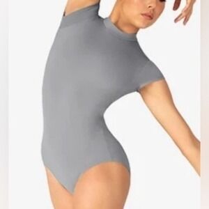 Baltogs leotard tank charcoal/gray color, size CS NWT dance dancewear